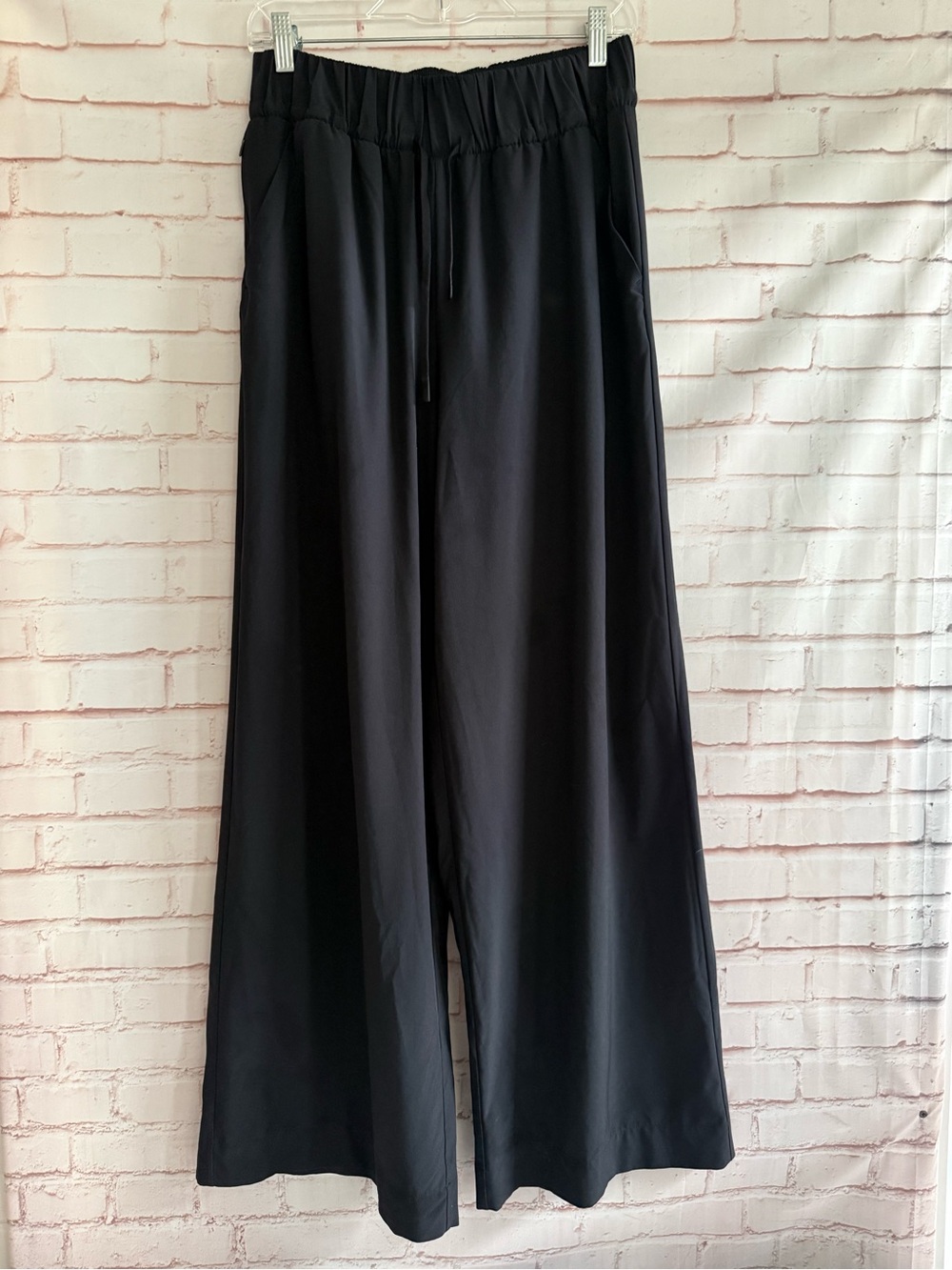 all in motion Black Wide-Leg Pull-On Pants
